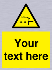 Custom warning water cannon